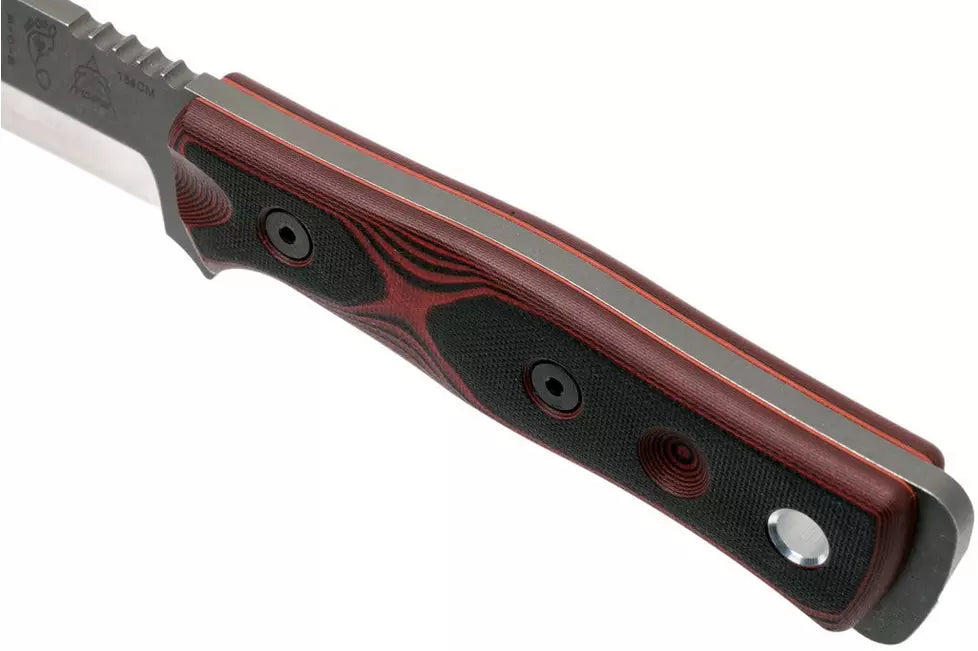 TOPS Knives B.O.B. Fieldcraft 154CM Red/Black G10 BROS-154-RB bushcraft knife
