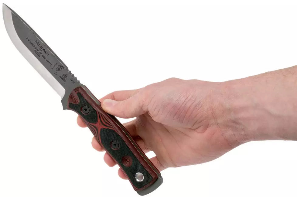 TOPS Knives B.O.B. Fieldcraft 154CM Red/Black G10 BROS-154-RB bushcraft knife
