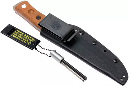 TOPS Knives B.O.B. Fieldcraft 154CM Tan Canvas Micarta BROS-154-TC
