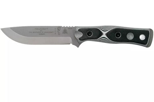 TOPS Knives B.O.B. Fieldcraft 154CM White/Black G10 BROS-154-WB bushcraft knife
