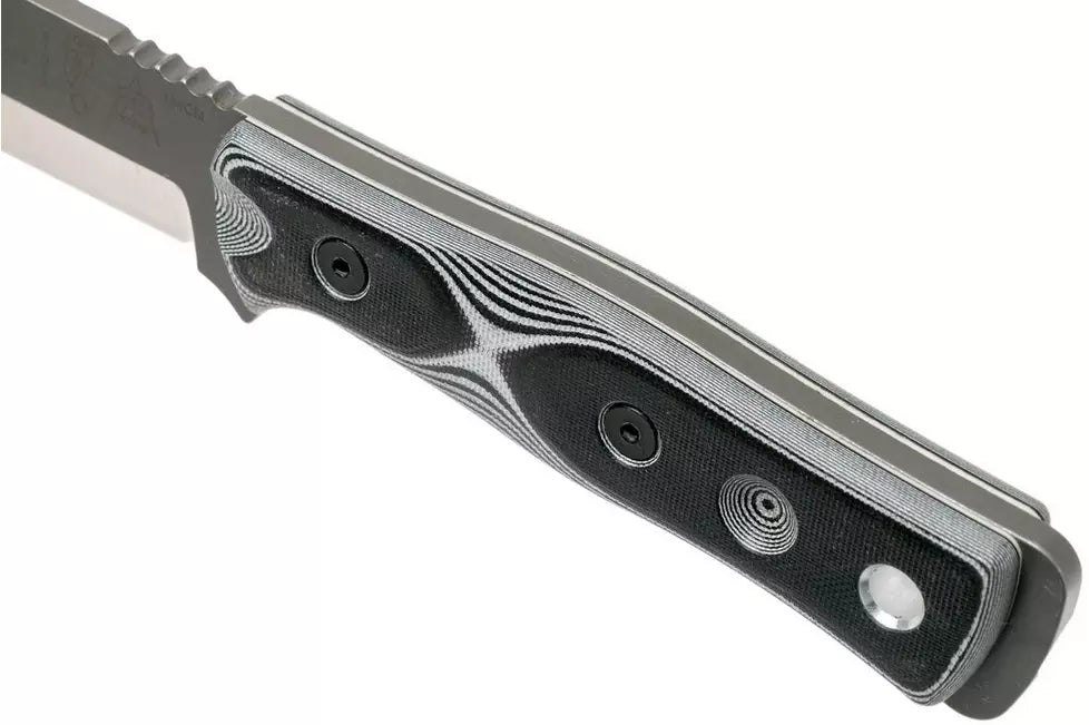 TOPS Knives B.O.B. Fieldcraft 154CM White/Black G10 BROS-154-WB bushcraft knife
