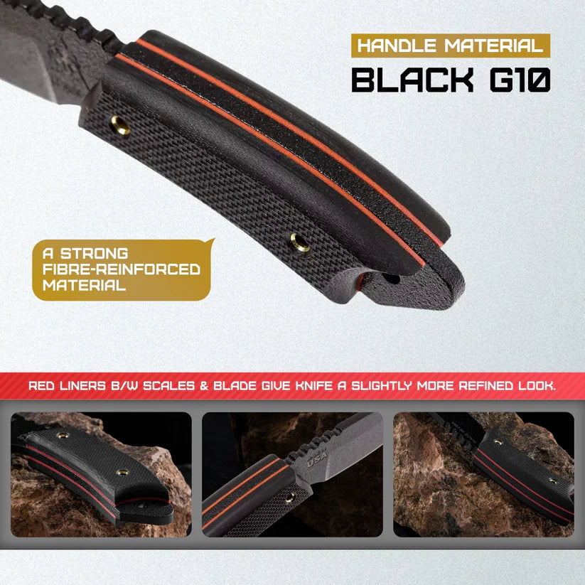 TOPS Crow Hawke CRH-01 – Tactical Mini Fixed Blade Knife for Outdoor Use