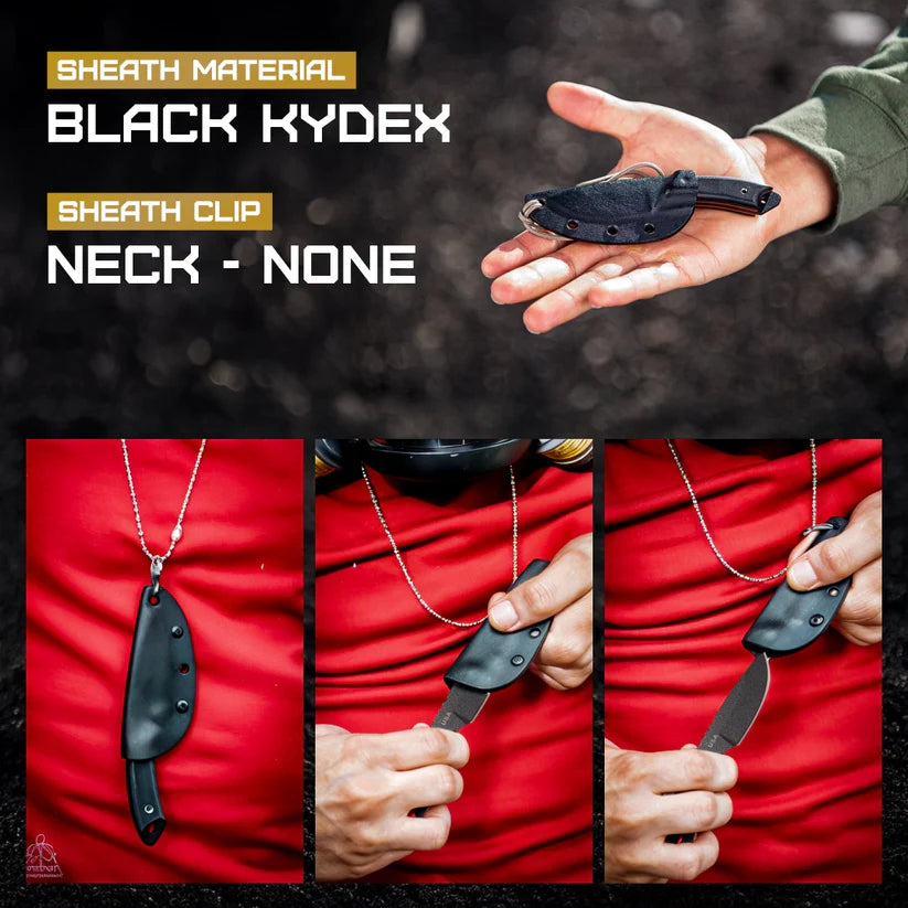 TOPS Crow Hawke CRH-01 – Tactical Mini Fixed Blade Knife for Outdoor Use