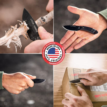 TOPS Crow Hawke CRH-01 – Tactical Mini Fixed Blade Knife for Outdoor Use