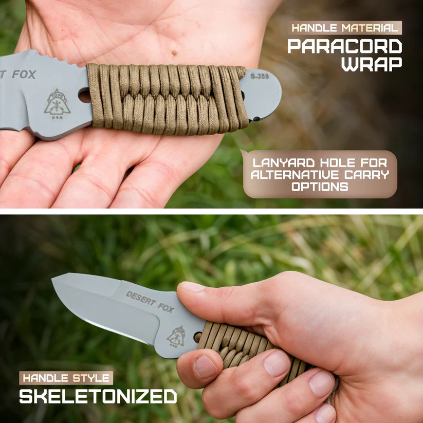 TOPS Desert Fox Knife – Tactical Precision Blade for Outdoor Survival