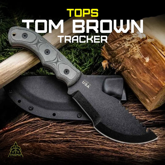 TOPS Tom Brown Tracker Knife – Ultimate Survival Tool for Outdoor Adventures