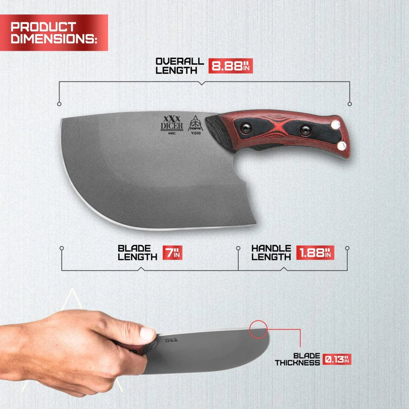 TOPS XXX Dicer DCRX-01 – Precision Chef &amp; Outdoor Knife