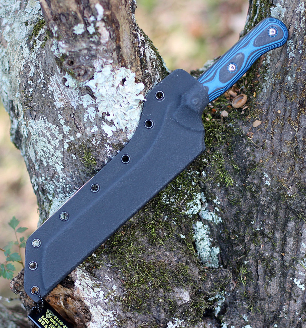 TOPS Knives Dicer 7 Bread Knife - Blk/Blue G10 (7.6" CPM S35VN Tumbled) DCR7-01
