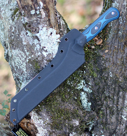 TOPS Knives Dicer 7 Bread Knife - Blk/Blue G10 (7.6" CPM S35VN Tumbled) DCR7-01
