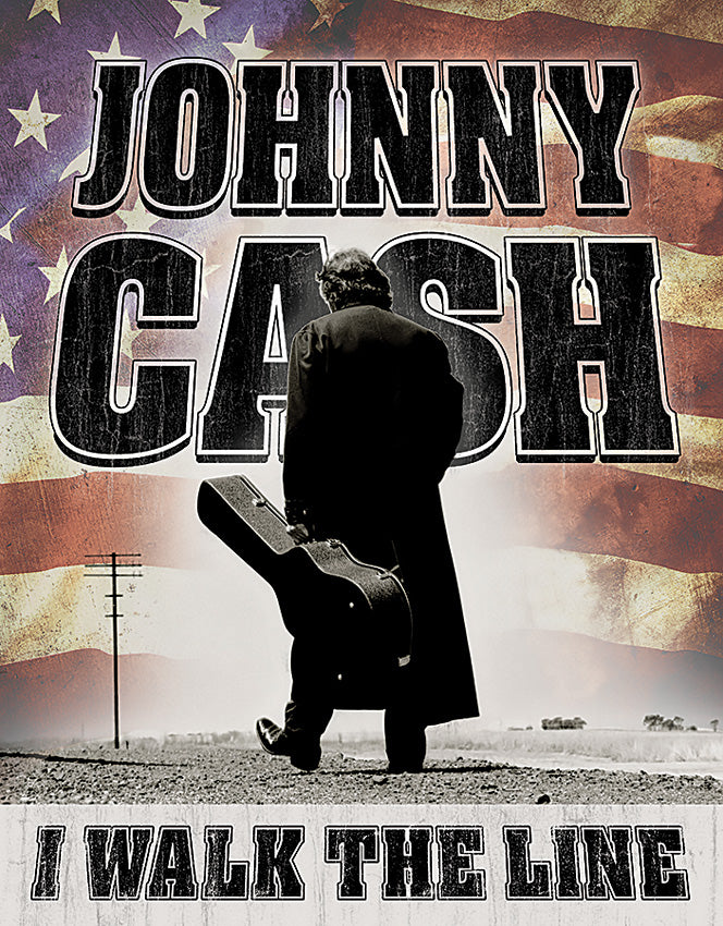 Tin Signs Johnny Cash Walk The Line - outdoor gear storage - image 1