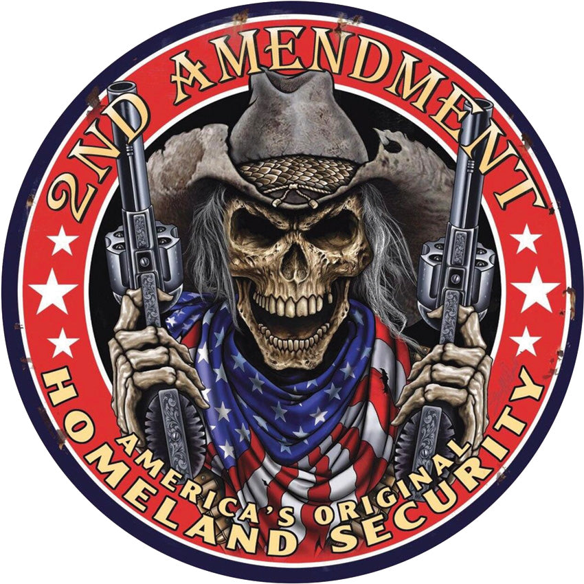 Tin Signs 2nd Amendment Sign - outdoor gear storage - image 1