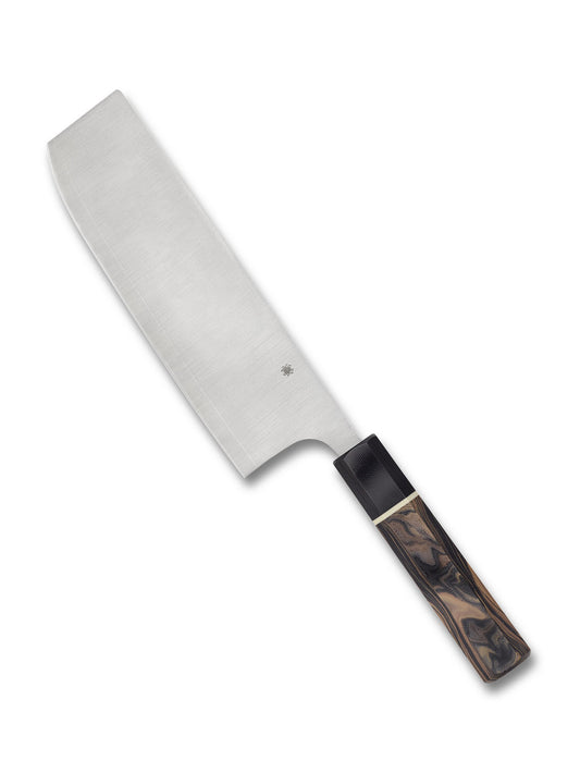 Spyderco Murray Carter Nakiri – Itame Series (Burl G-10 Handle)