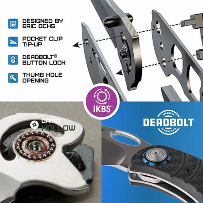 CRKT Trask Deadbolt Lock Black 5375