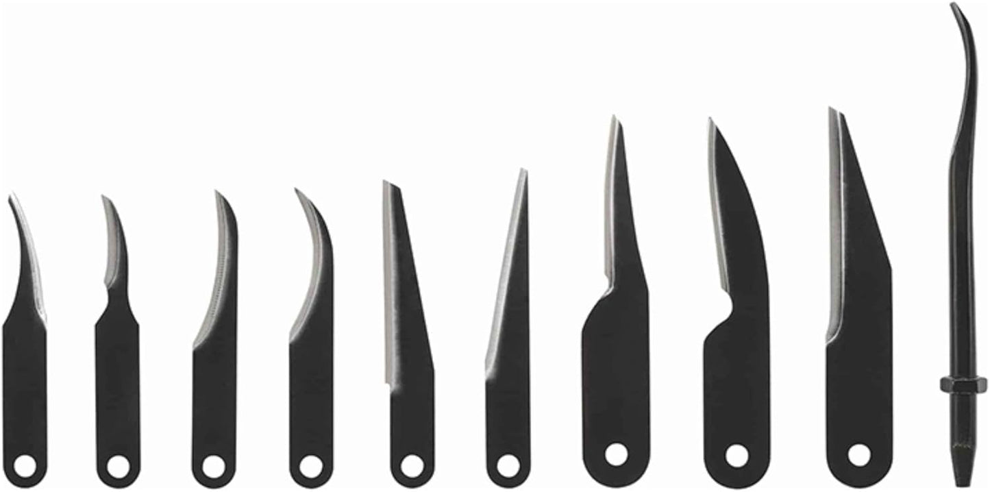 Uncle Henry 22UH Deluxe Wood Carving Kit – 10 Interchangeable Blades