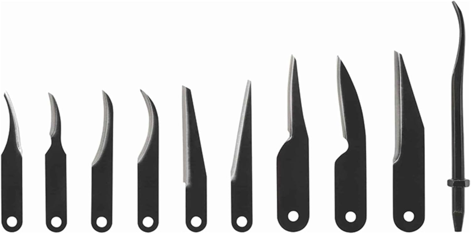 Uncle Henry 22UH Deluxe Wood Carving Kit – 10 Interchangeable Blades
