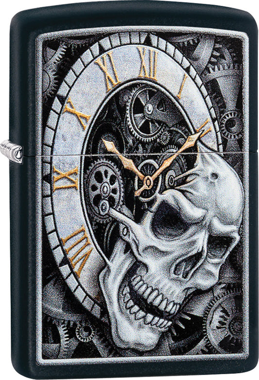 Zippo Skull Clock Design Lighter 29854