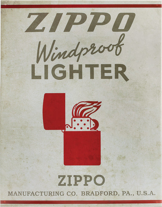 Zippo Tin Sign 142373