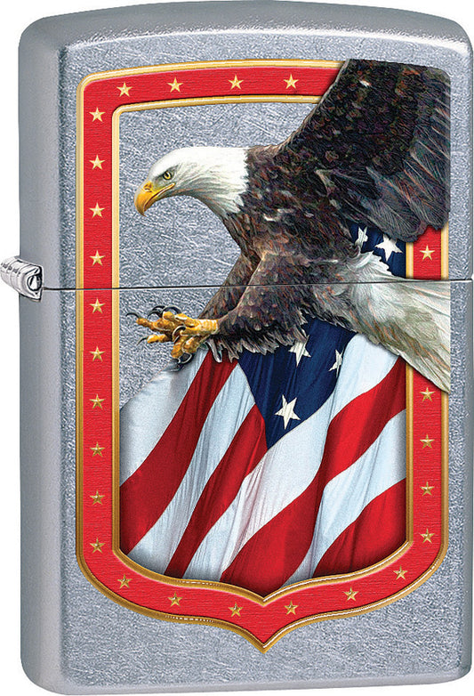 Zippo Eagle and Flag Border Lighter 207-077463