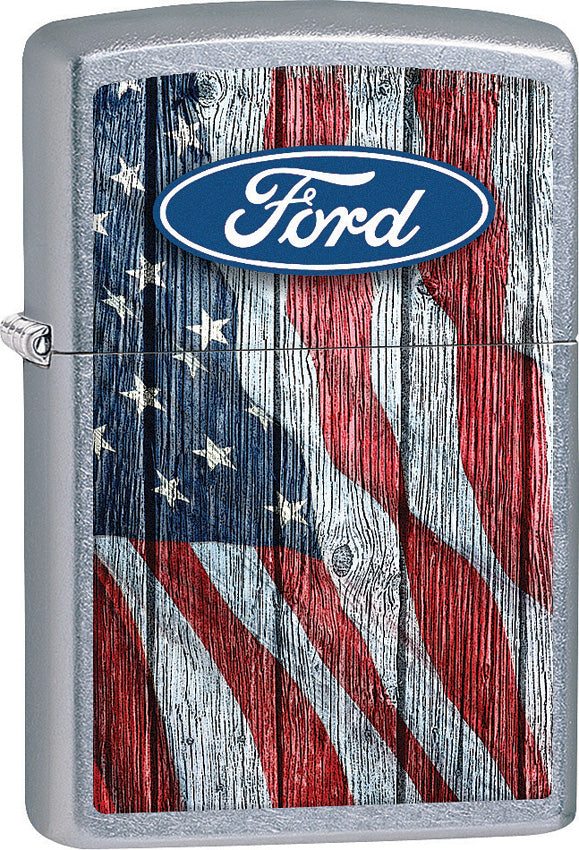 Zippo Ford Oval and Flag Lighter 207-077522 by Zippo