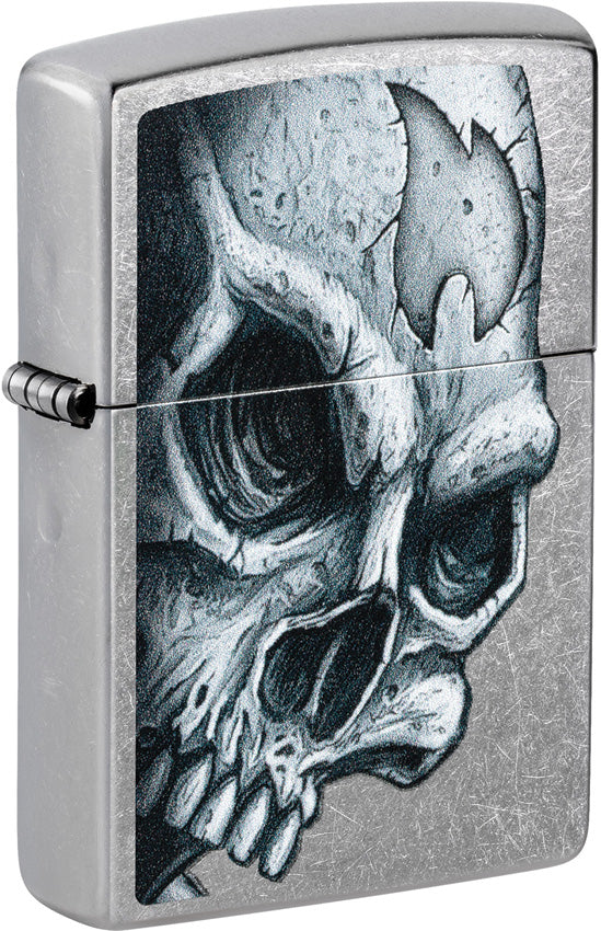 Zippo Skull And Flame Lighter 46587 by Zippo