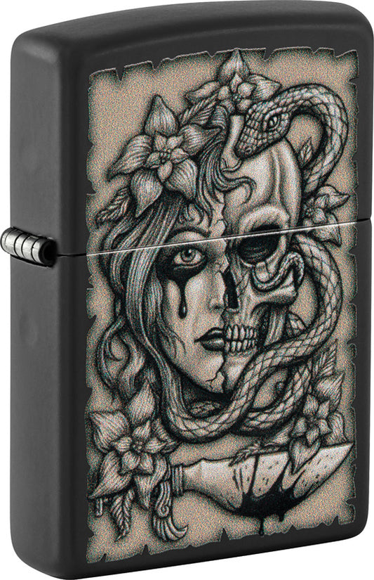 Zippo Gory Tattoo Design Lighter 48616 by Zippo