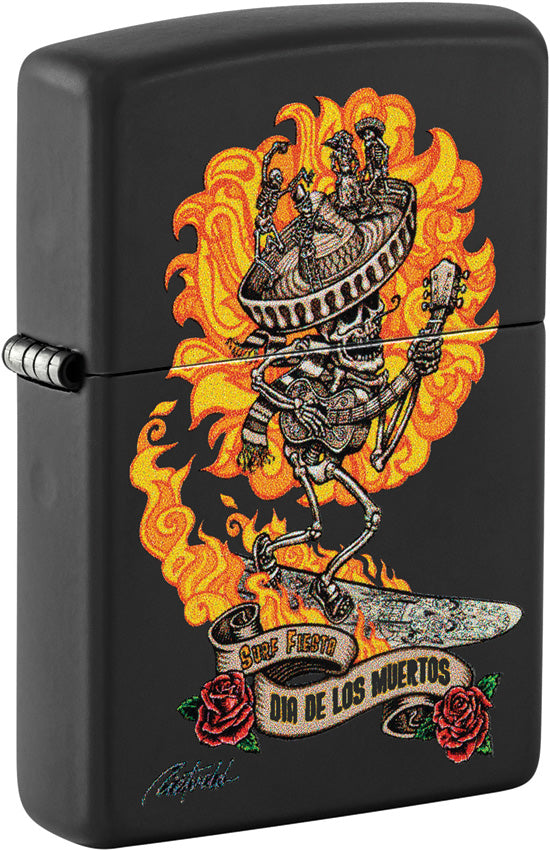 Zippo Rick Rietveld Skull Lighter 48954 by Zippo
