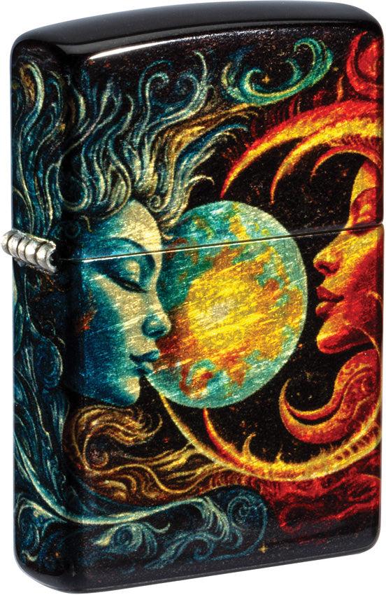 Zippo Spiritual Sun And Moon Lighter 46563 by Zippo
