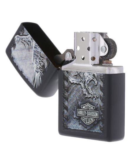 Zippo 218 Harley Davidson Iron Eagle Lighter 28485 (Matte Black) | Lighters, Zippo | Mjoutdoorsgear UK