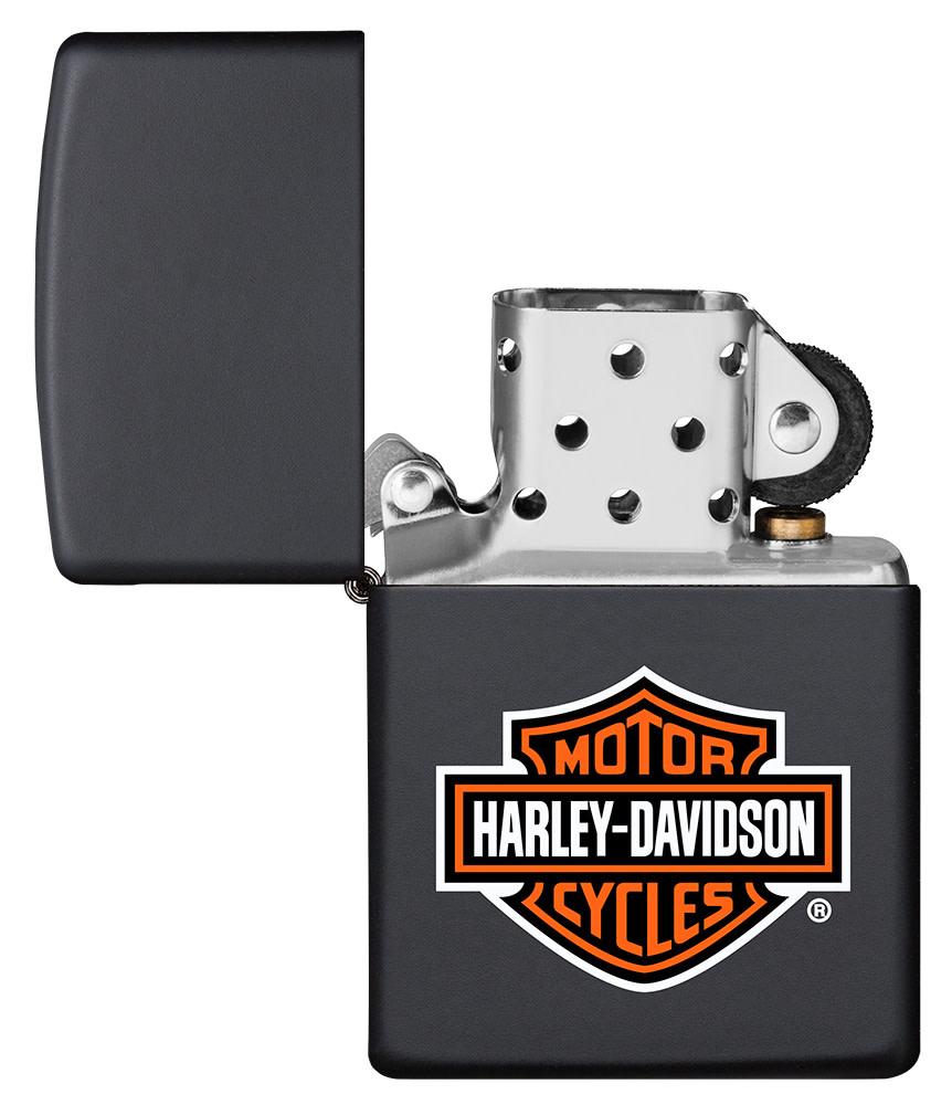 Harley-Davidson® Classic Logo Black Matte Lighter – Zippo USA