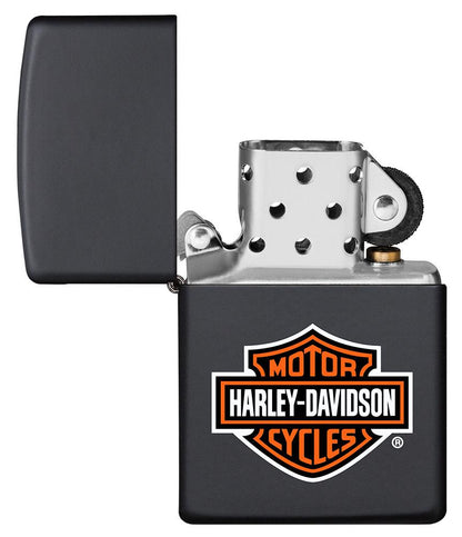 Harley-Davidson® Classic Logo Black Matte Lighter – Zippo USA