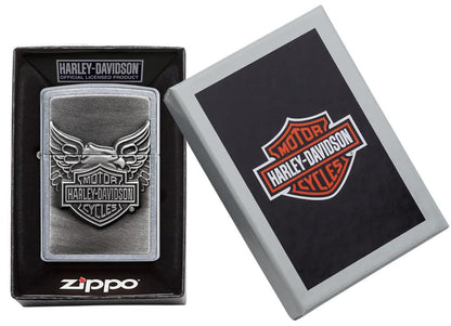 Zippo Harley-Davidson® Eagle Emblem Chrome Lighter