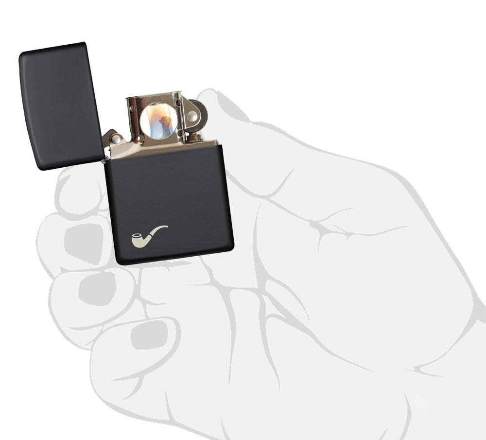 Pipe Black Matte Windproof Lighter – Zippo USA