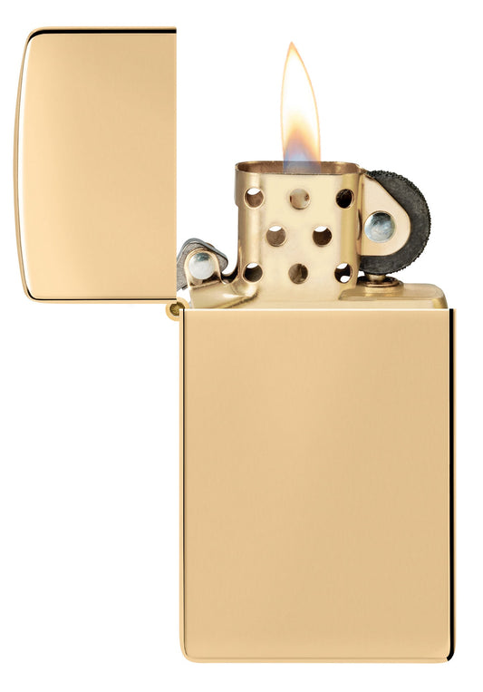 Slim® High Polish Brass Windproof Lighter – Zippo USA