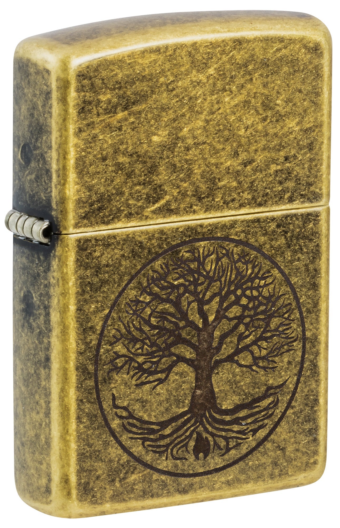 Zippo Tree Of Life Antique Brass Windproof Lighter – Zippo USA