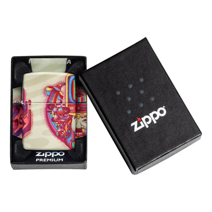 Zippo Trippy Design Lighter - Made in USA - Shop now at Mjoutdoorsgear UK