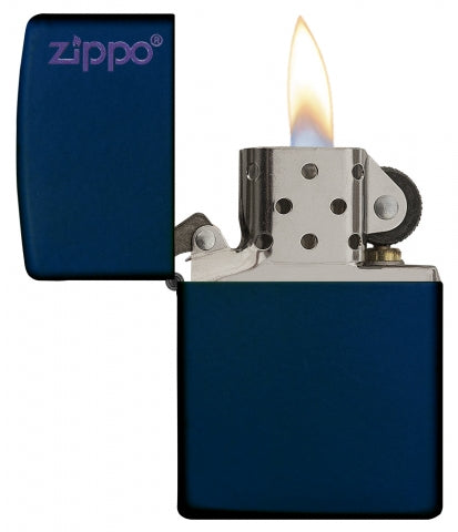 Zippo Zippo Logo Navy Matte