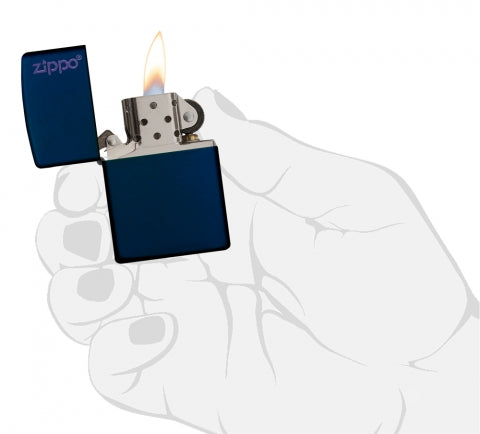 Zippo Zippo Logo Navy Matte
