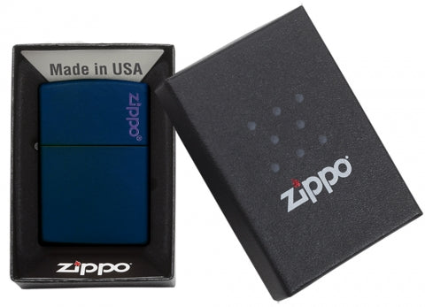 Zippo Zippo Logo Navy Matte