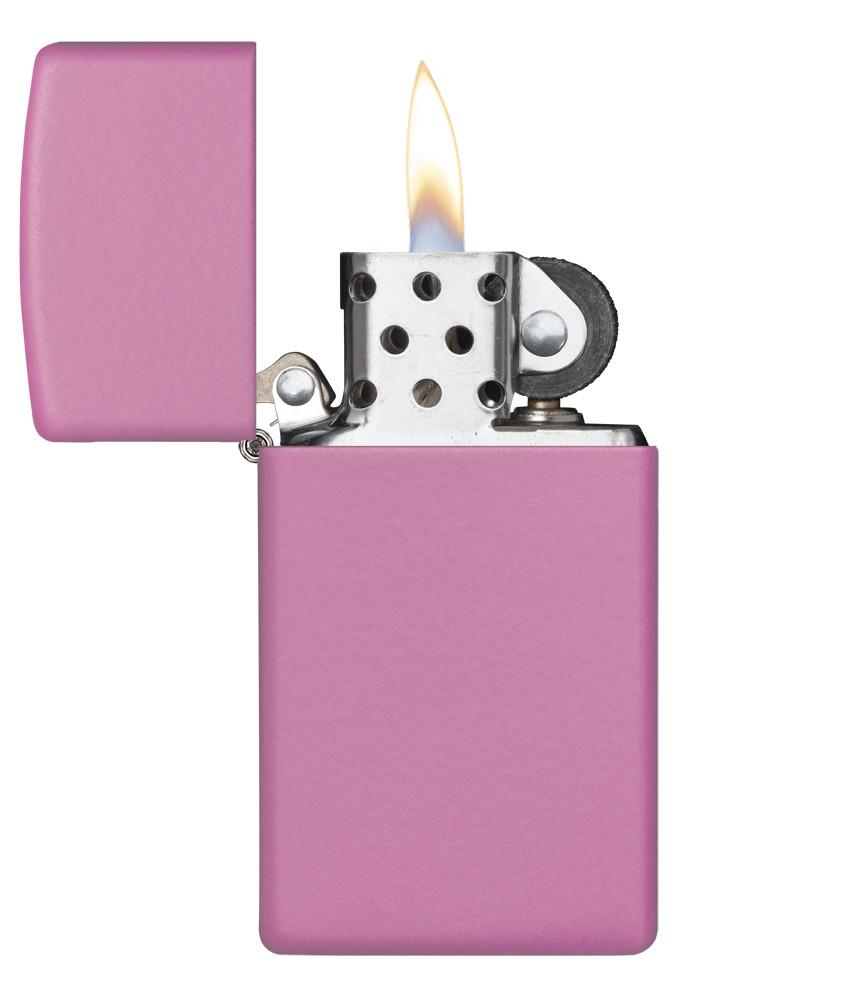 Slim® Pink Matte Windproof Lighter
