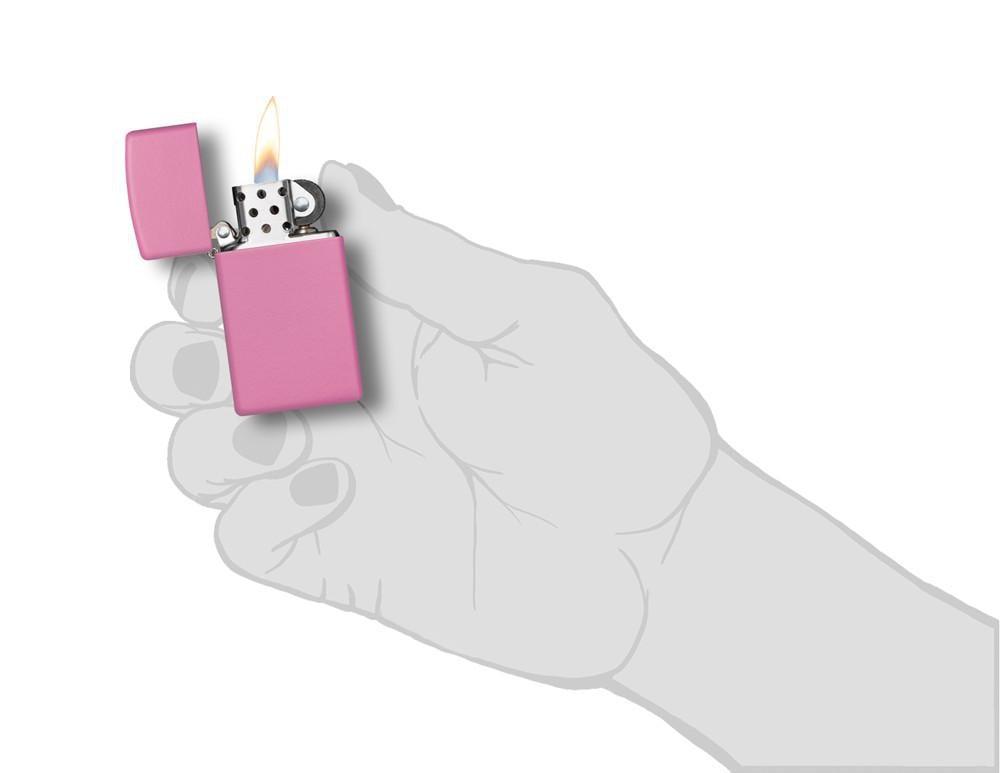 Slim® Pink Matte Windproof Lighter