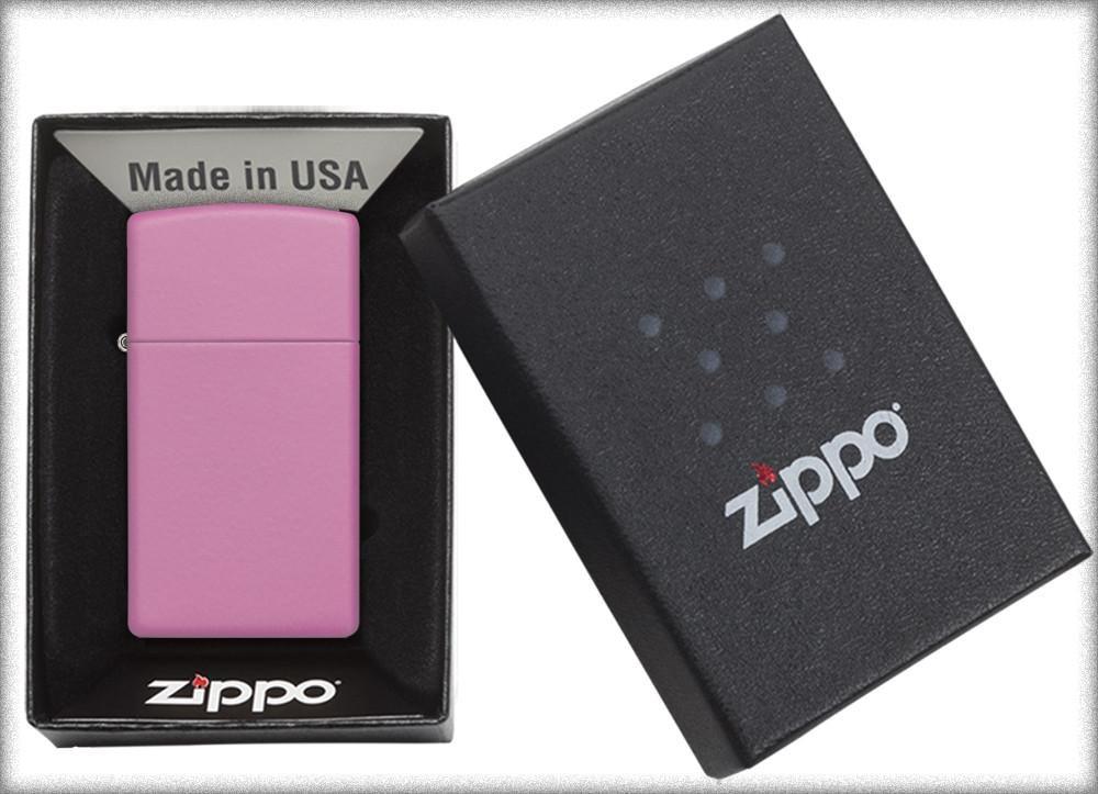 Slim® Pink Matte Windproof Lighter