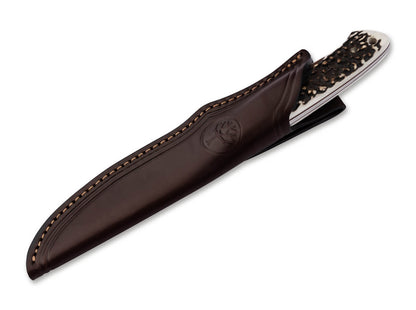 Boker 02BA303H Arbolito Relincho Cuerno Fixed Blade Knife with Stag Handle
