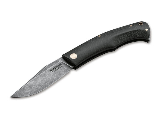 Boker Boxer EDC Slip Joint Knife Black Jute Micarta