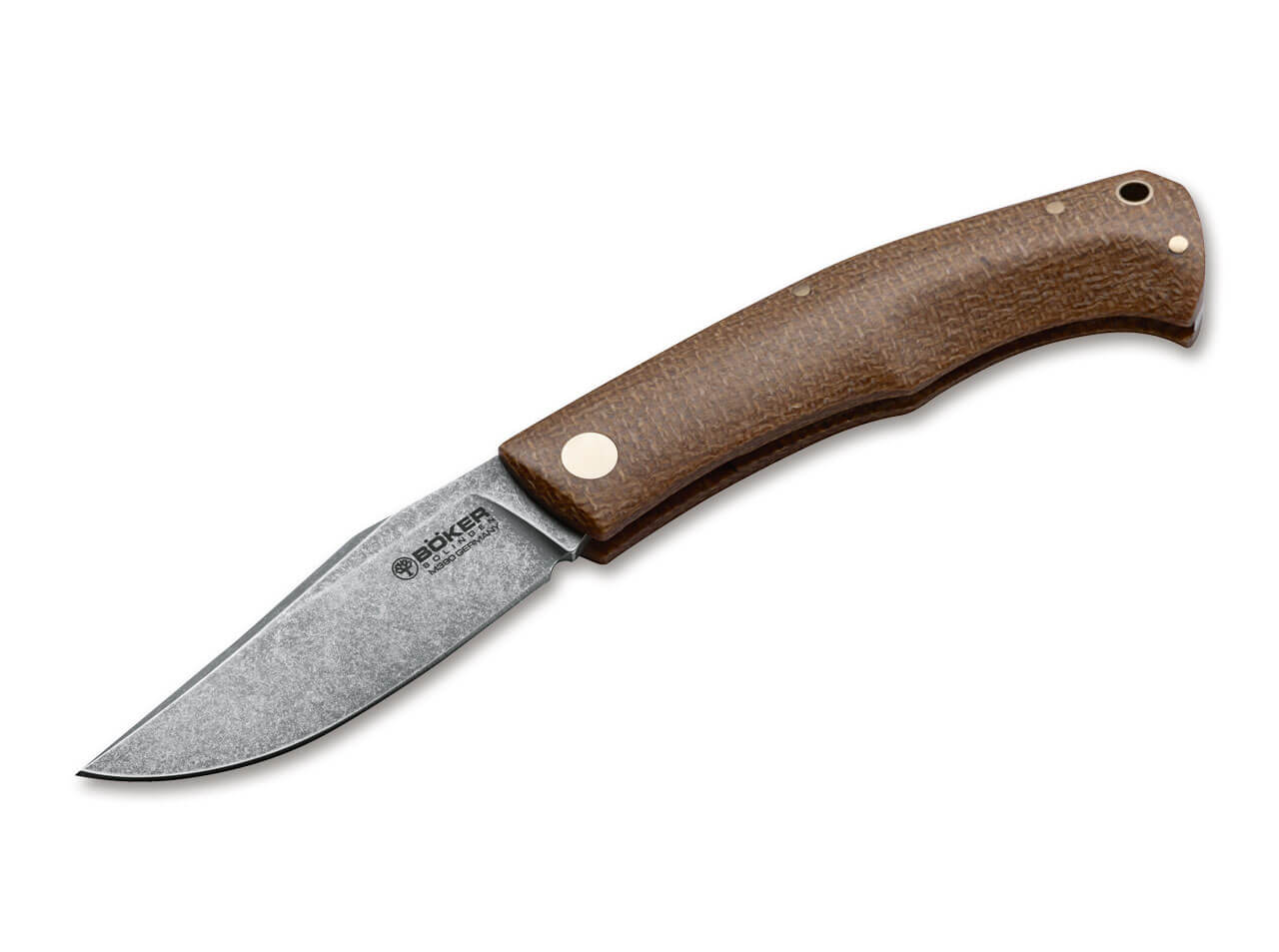 Boker Boxer EDC Slip Joint Knife Brown Jute Micarta