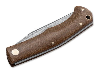 Boker Boxer EDC Slip Joint Knife Brown Jute Micarta