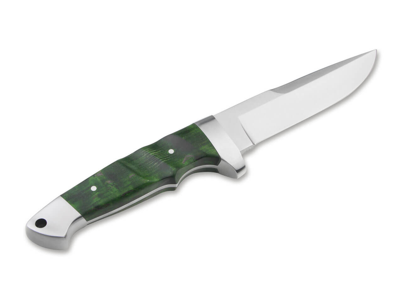 Boker Vollintegral 2.0 Fixed Blade Knife Green Curly Birch