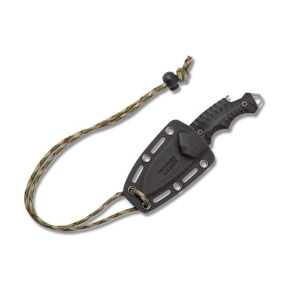 Case 52207 Harley TecX Fixed Blade Knife with Black Sculpted G10 Handle
