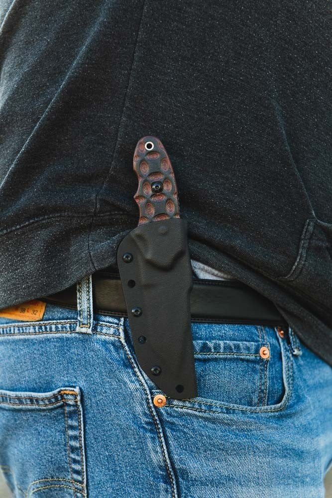 TOPS CAT Tanto Red and Black G10 203T-02
