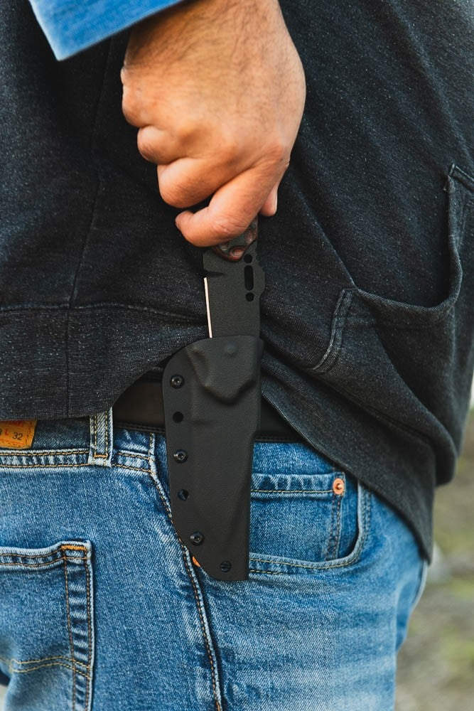 TOPS CAT Tanto Red and Black G10 203T-02