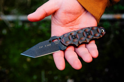 TOPS CAT Tanto Red and Black G10 203T-02